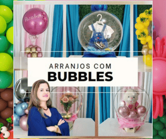 Curso de Arranjos com Bubbles arte com balões