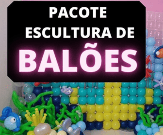 Pacote de Esculturas com Balões