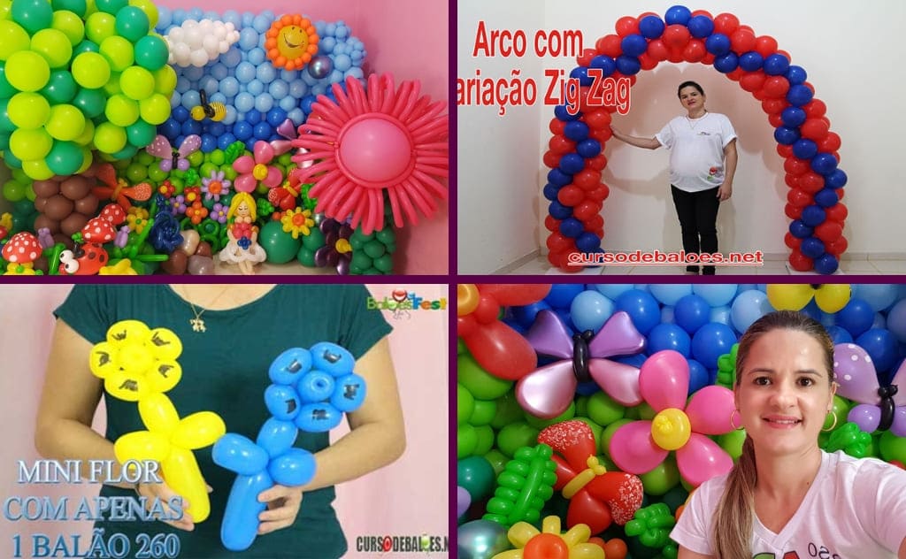 Arte Com Balões Do Zero ao Avançado