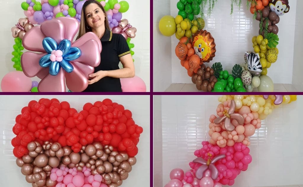 curso de balões desconstruídos Juliana